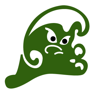 East Grand Forks Green Wave mascot logo